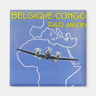 Sabena ~-Belgique Kongofloden Magnet