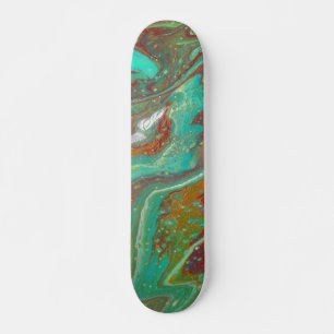 Saber Dance 3 Grönt Red Abstrakt Skateboard Deck