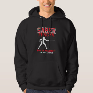 Saber Fencer - Fencer Coach Combat Sport Swordmas Hoodie