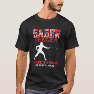 Saber Fencer - Fencer Coach Combat Sport Swordmas T Shirt