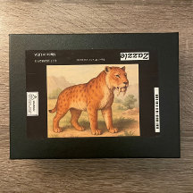Saber-Tooth Tiger Natural History Puzzle