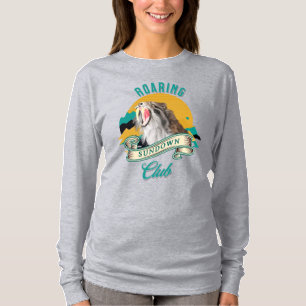Saber Tooth Tiger rytande Sundown Club T Shirt