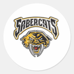 Sabercats ungdomfotboll & jubel runt klistermärke