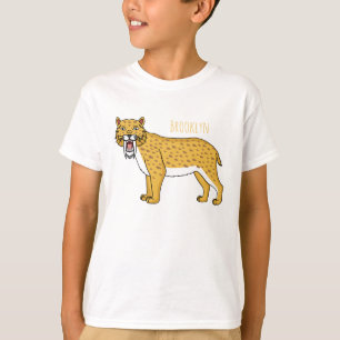 Sabertandad tigerillustration t shirt