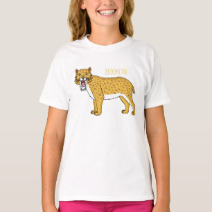 Sabertandad tigerillustration t shirt