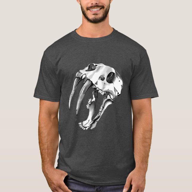 Sabertooth katt tee (Framsida)