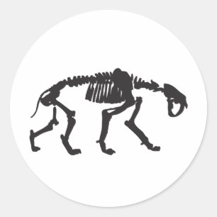 sabertooth runt klistermärke