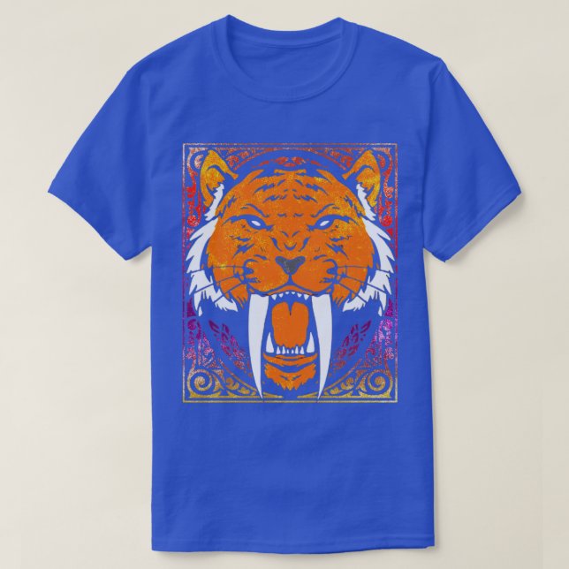 SaberTothed Tiger T Shirt (Design framsida)