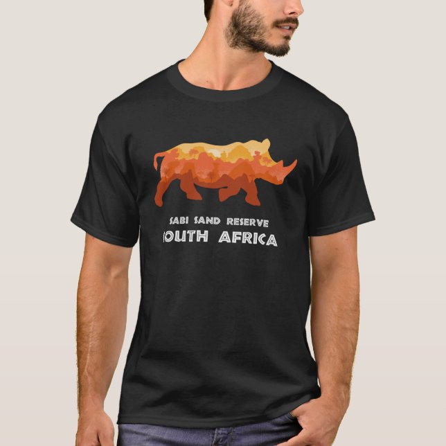 Sabi Sand Reserve South Afrika Safari National Par T Shirt (Framsida)