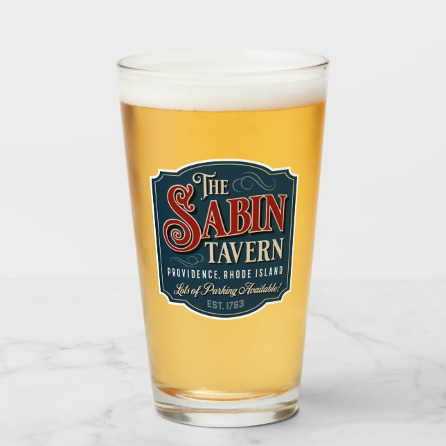 Sabin Tavern Commemorative Tumbler Glaskopp (Framsida fylld)