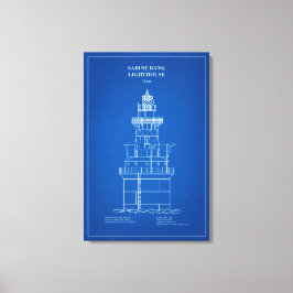 Sabine Bank Lighthouse - Texas – AD Canvastryck