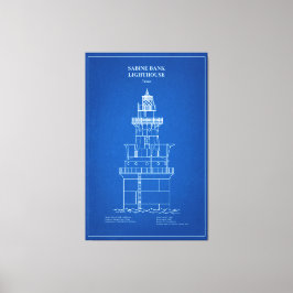 Sabine Bank Lighthouse - Texas - AD Canvastryck
