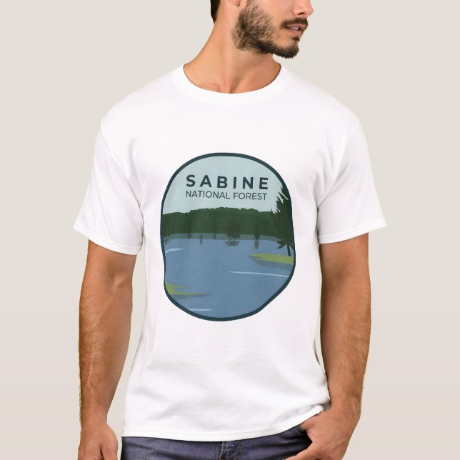 Sabine National Forest T Shirt (Framsida)