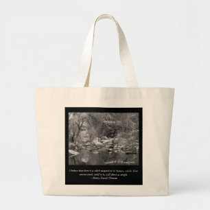 Sabino Canyon Bäck - citat Thoreau Tote Bag Jumbo Tygkasse