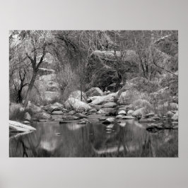 Sabino Creek på vintern Fotografisk Poster