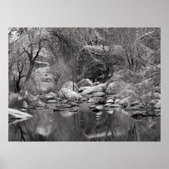 Sabino Creek på vintern Fotografisk Poster (Framsidan)