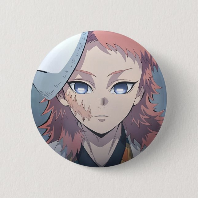 Sabito-brosch från animen Demon Slayer Knapp (Framsida)