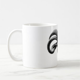 Sable Antelope Head Black & White T-Shirt Kaffemugg