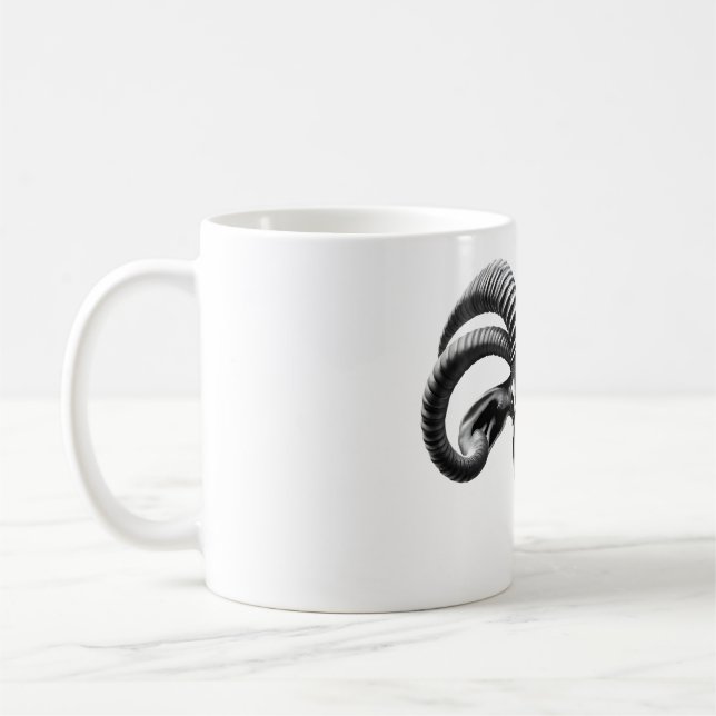 Sable Antelope Head Black & White T-Shirt Kaffemugg (Vänster)