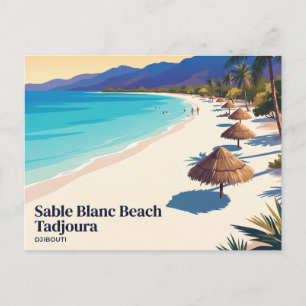 Sable Blanc-stranden Djibouti Vykort