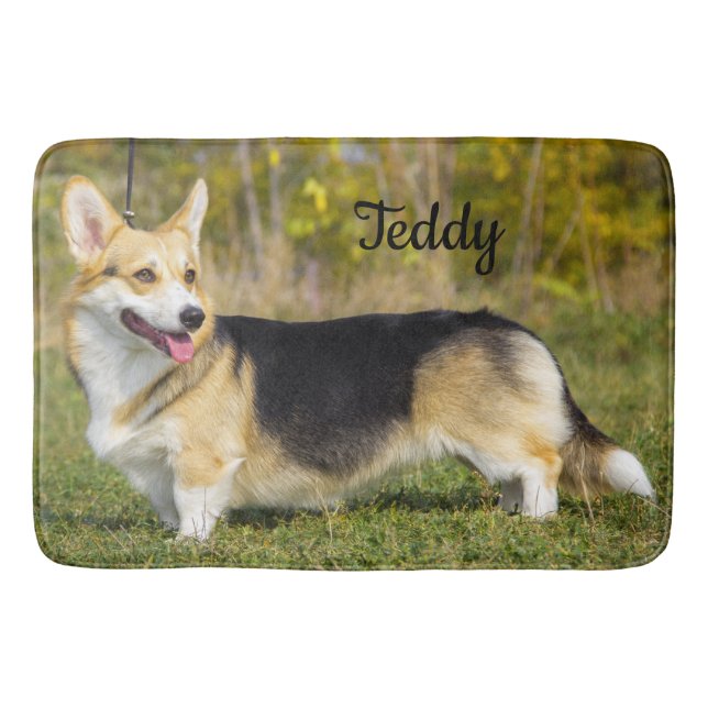Sable Cardigan Welsh Corgi Hund Badrumsmatta (Framsidan)
