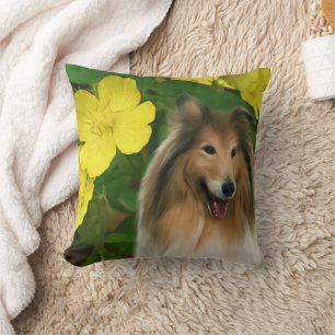 Sable Collie Hund Art Kudde