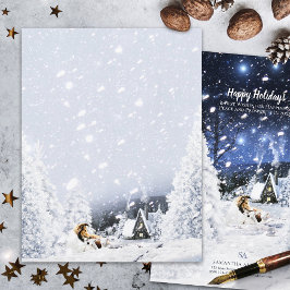 Sable Collie & Lambs, Snowy-jul - Stationery