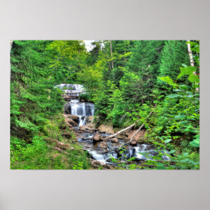 Sable Falls, Sten Nat'l Lakeshore, MI Poster