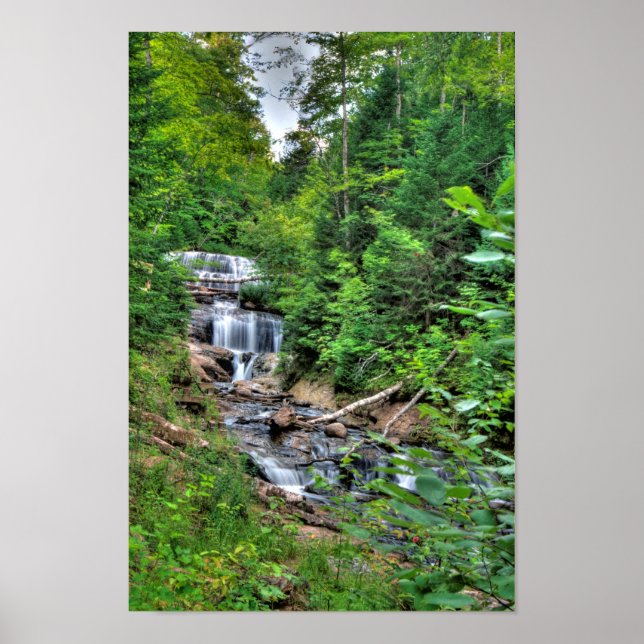 Sable Falls, Sten Nat'l Lakeshore, MI Poster (Framsidan)