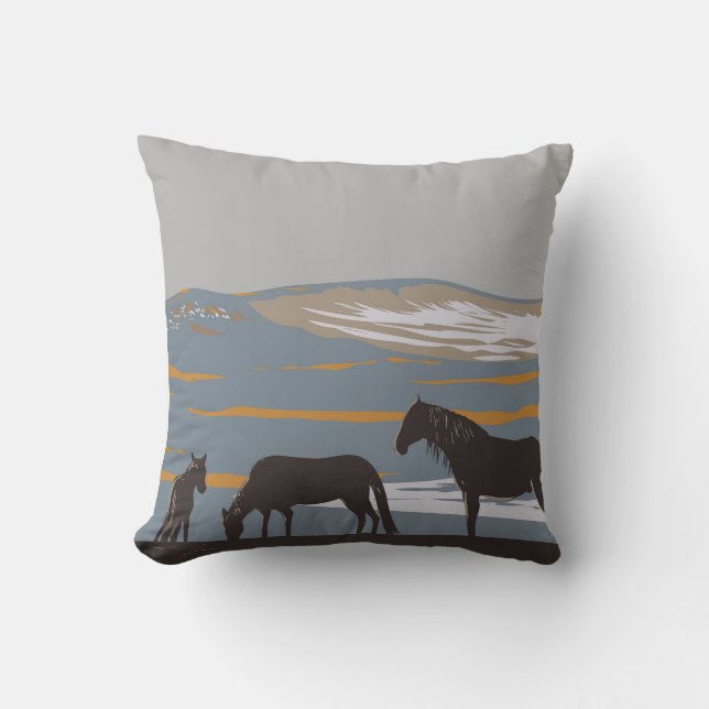 Sable Island Horse Kudde (Framsida)