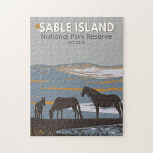Sable Island National Park Reserve Canada Vintage Pussel
