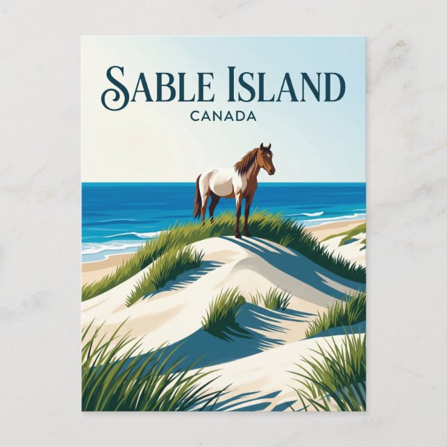 Sable Island Nationalparkreservat Kanada Vykort (Framsida)