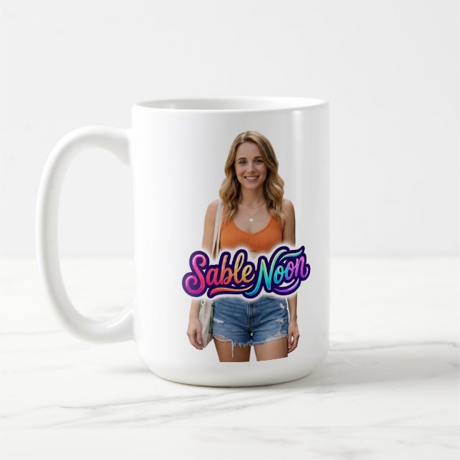 Sable Noon Beauty Pose #1 Kaffemugg (Vänster)