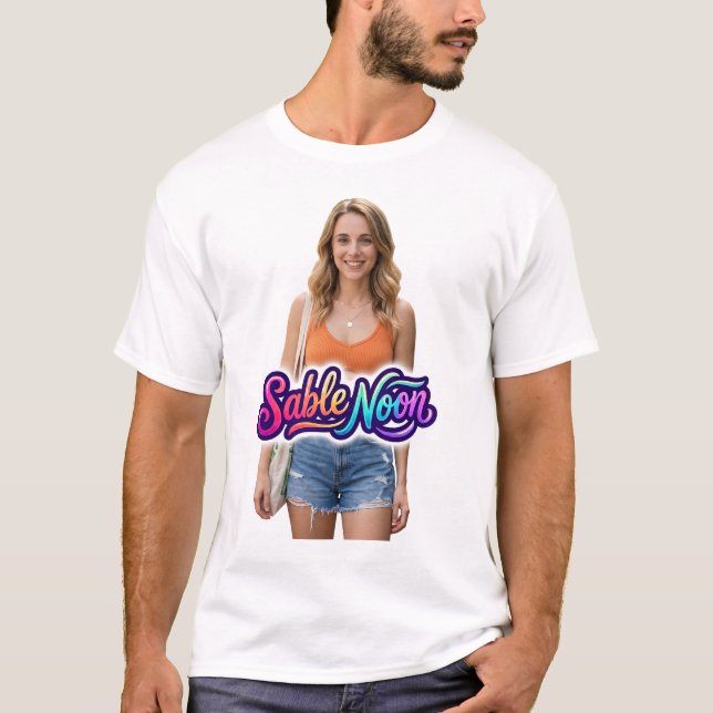 Sable Noon Beauty Pose #1 T Shirt (Framsida)