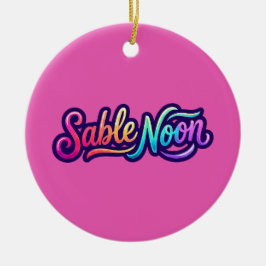 Sable Noon - Grundläggande Logo Julgransprydnad Keramik