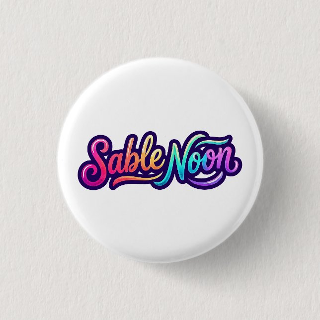 Sable Noon - Grundläggande Logo Knapp (Framsida)