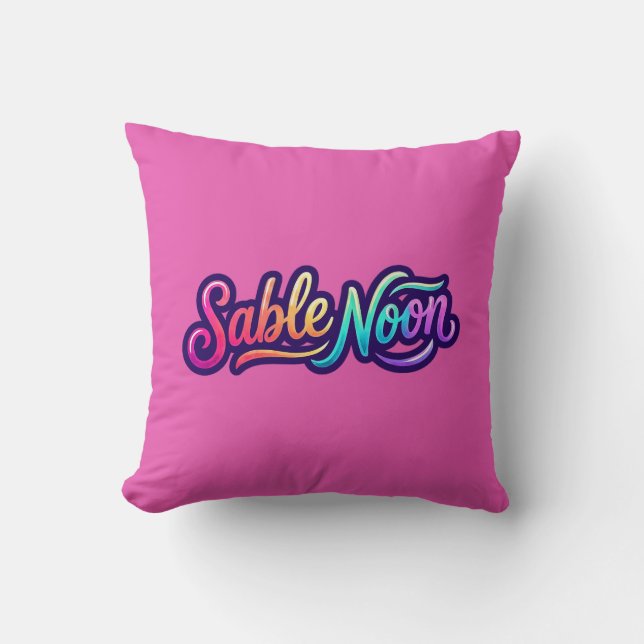 Sable Noon - Grundläggande Logo Kudde (Framsida)