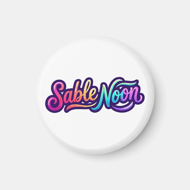 Sable Noon - Grundläggande Logo Magnet (Framsidan)
