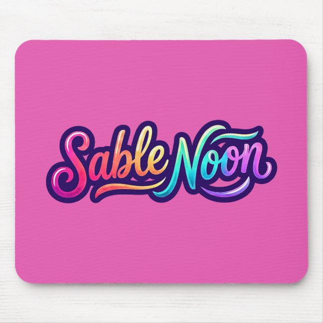 Sable Noon - Grundläggande Logo Musmatta (Framsidan)