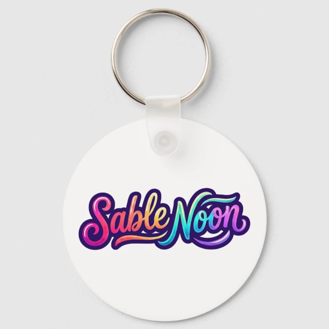 Sable Noon - Grundläggande Logo Nyckelring (Framsida)