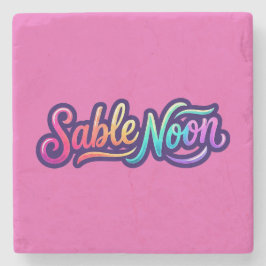 Sable Noon - Grundläggande Logo Stenunderlägg
