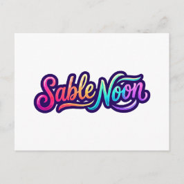 Sable Noon - Grundläggande Logo Vykort