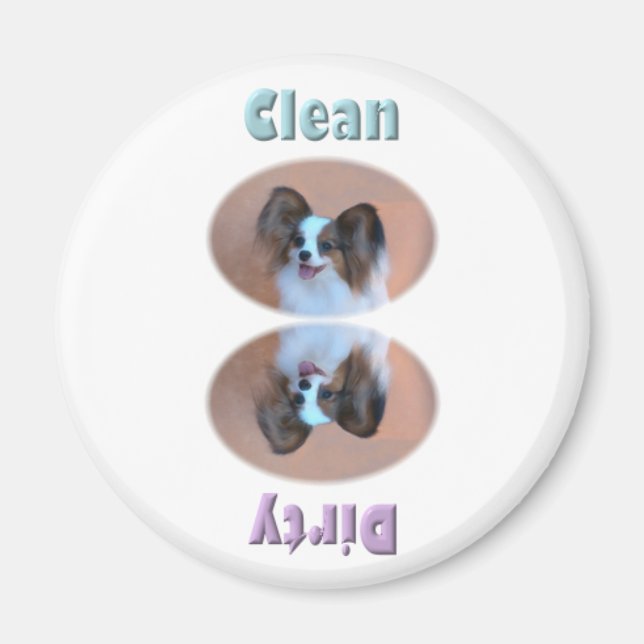 Sable Papillon Dishwasher Magnet (Framsidan)