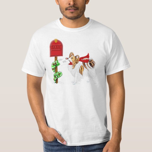 Sable Papillon-julpost T-shirt (Framsida)