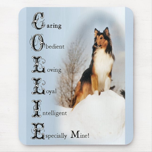 Sable Rough Collie Gifts Musmatta (Framsidan)