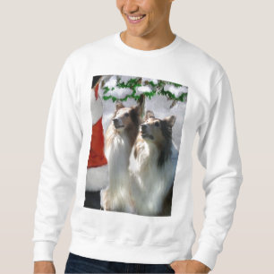 Sable Rough Collie-julklappar Långärmad Tröja