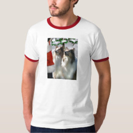 Sable Rough Collie-julklappar T-shirt