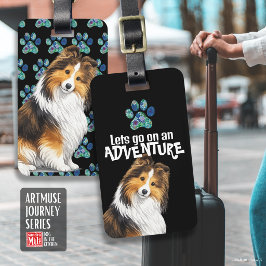 SABLE Sheltie • ArtMuse Journey-serien Bagagebricka