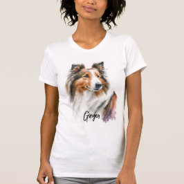 Sable Sheltie Painting | PERSONLIG T Shirt