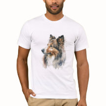 Sable Sheltie Painting T-Shirt